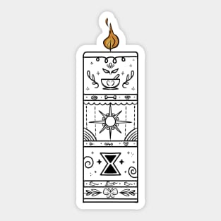 Candle (White) Sticker